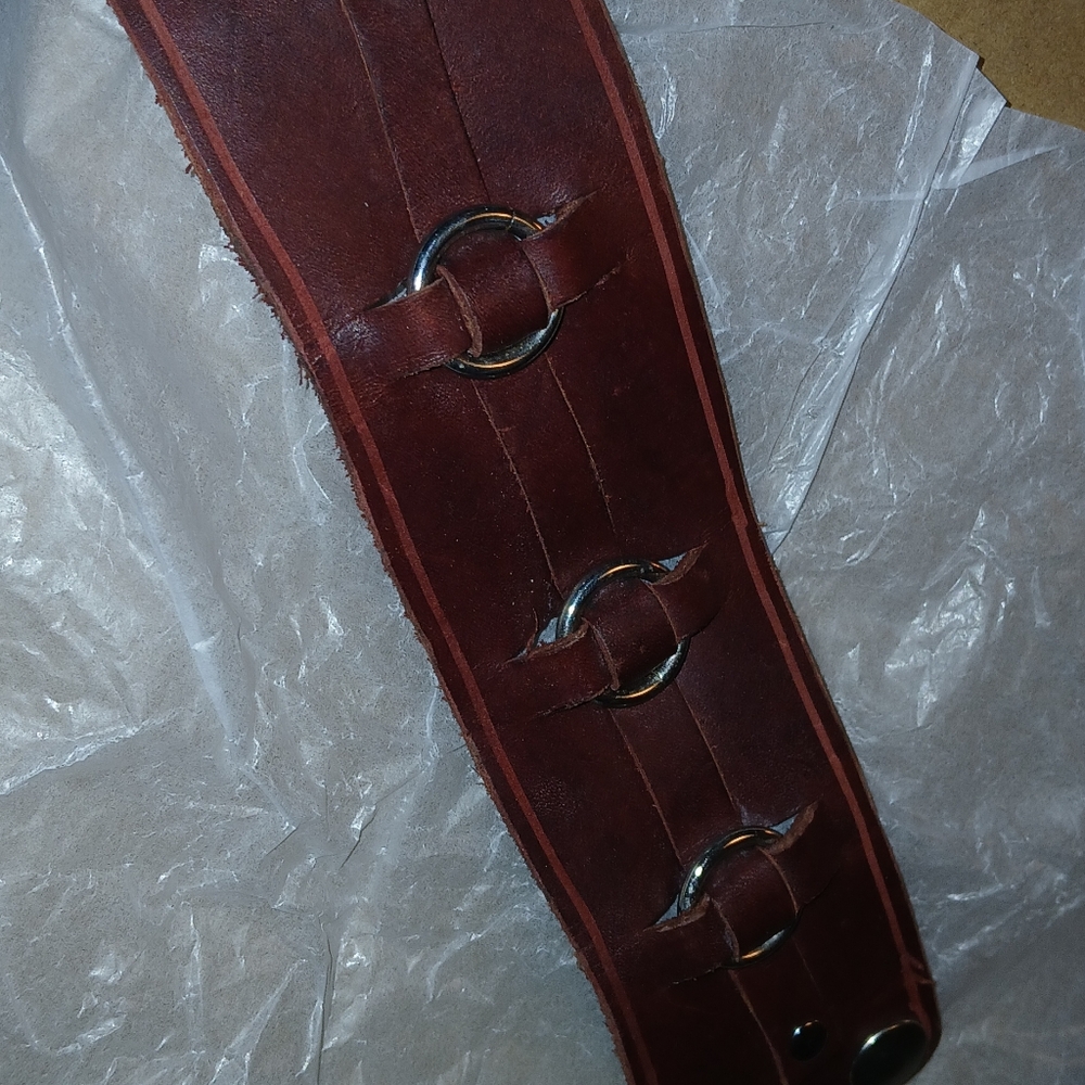 Handcrafted leather bracelet